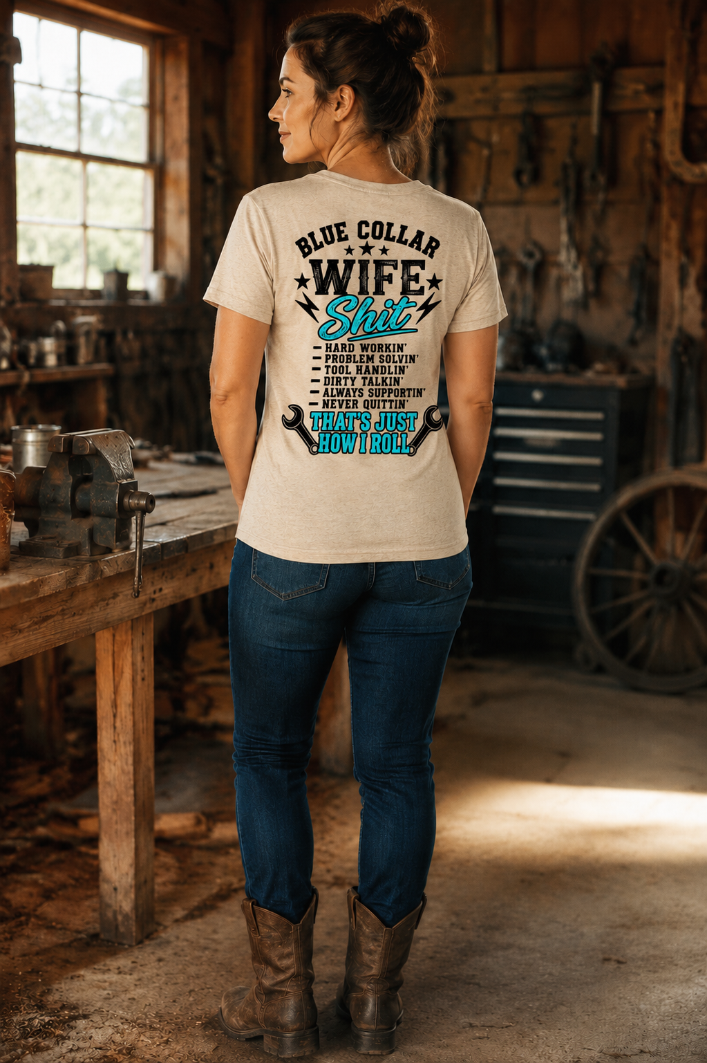 Blue Collar Wife Shit  Tee Shirt