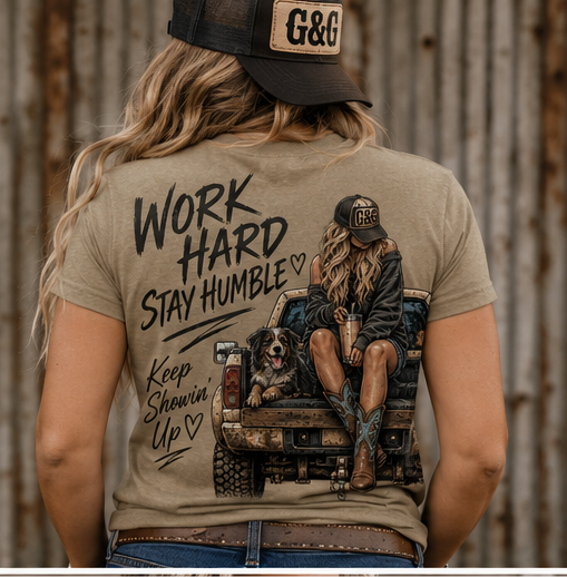 Work Hard Stay Humble Female